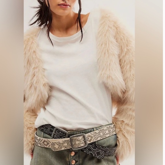 NEW Free People Off The Record Stud Belt - Picture 3 of 10